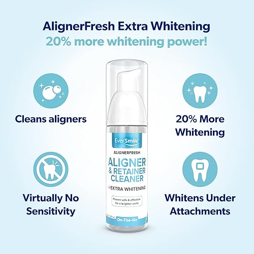Miniatura 2 de EverSmile AlignerFresh Extra Whitening Foam – Cleaner Compatible with All Clear Aligners and Retainers – Eliminates Bacteria, Whitens Teeth, Fights