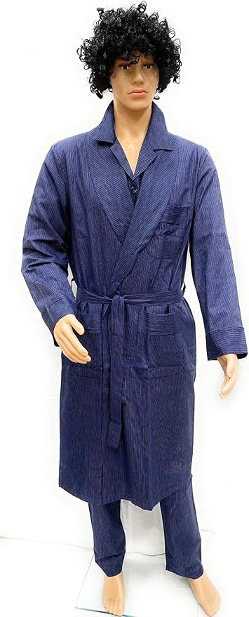 SGARLATA HOME Vestaglia Da Uomo In Lana E Cashmere Modello Scialle Classico Art Londra L Blu 106932445