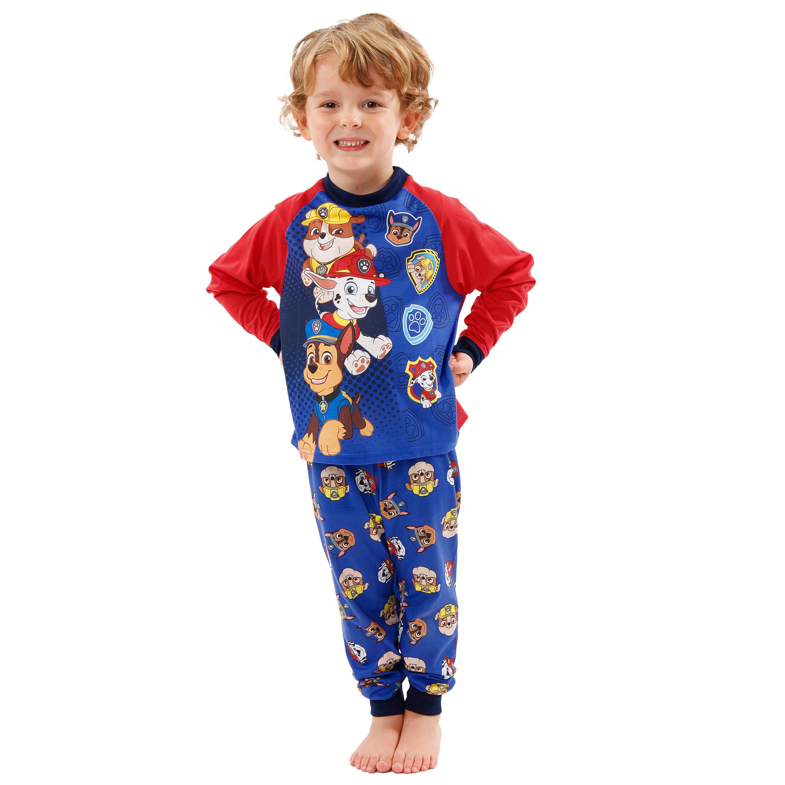 Pyjama Pat Patrouille | Rubble, Chase, Marshall Pyjama Enfants | Manche Longue pour Qarçons