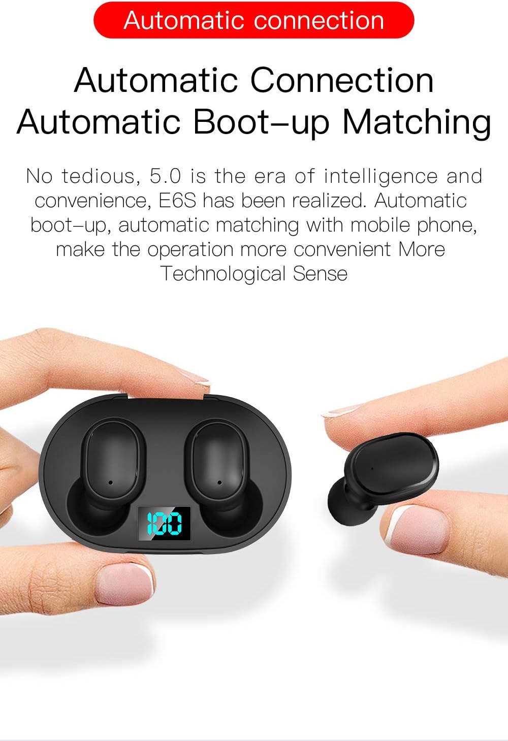 E6S TWS Bluetooth Earphones Wireless 