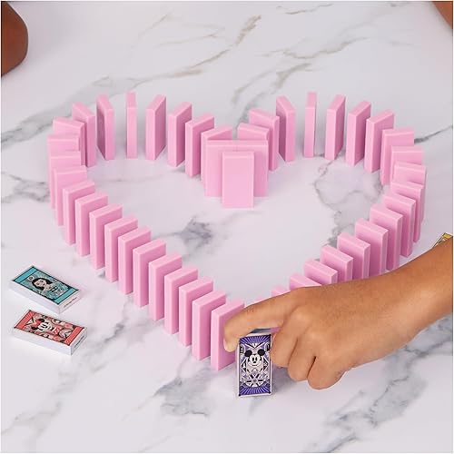 Miniatura 7 de Spin Master Games Disney 100th Anniversary H5 Domino Creations 200 Dominó y accesorios de Domino Artist Lily Hevesh, regalos de Disney Juego de