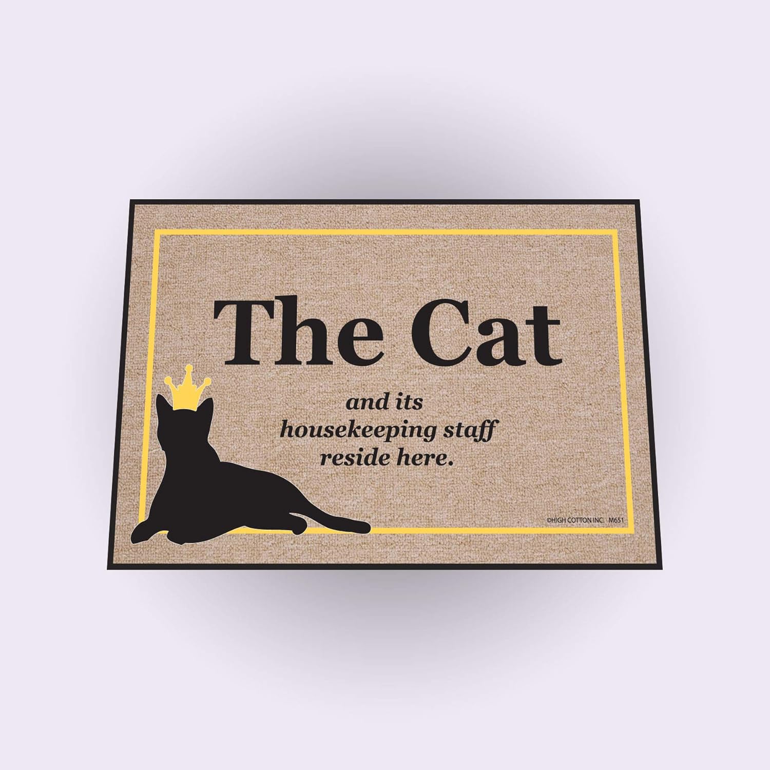 High Cotton Cat Housekeeping Staff New Doormat