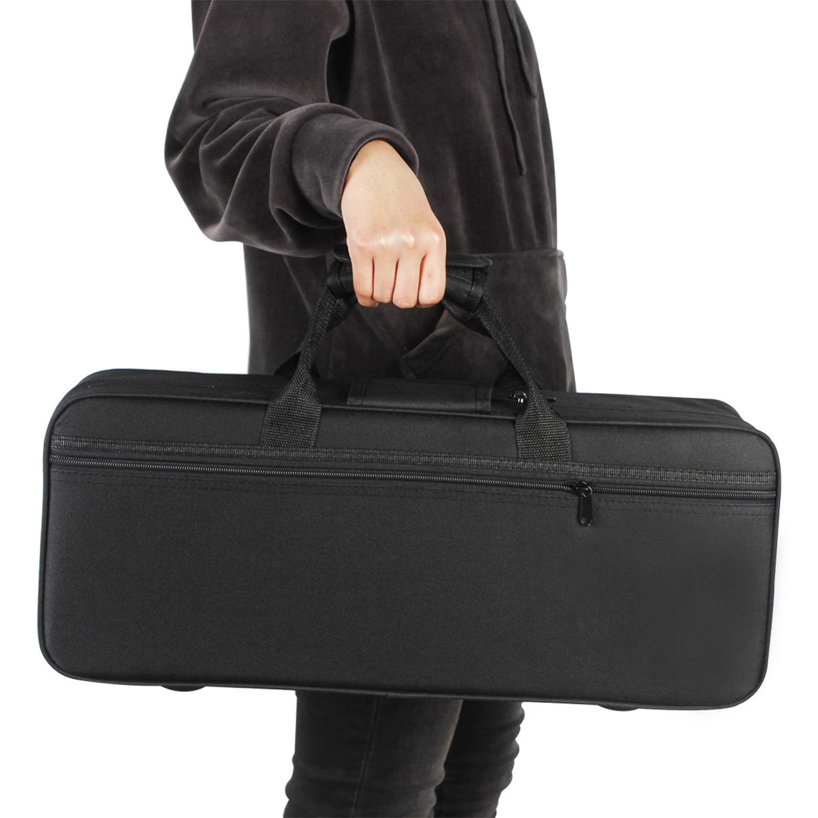 Garvee Custodia Portatile Rinforzata per Tromba, Leggera, con Spallacci Regolabili, Protezione Strumento a Fiato, Accessorio per Tromba Professionale, Ideale per Ottoni