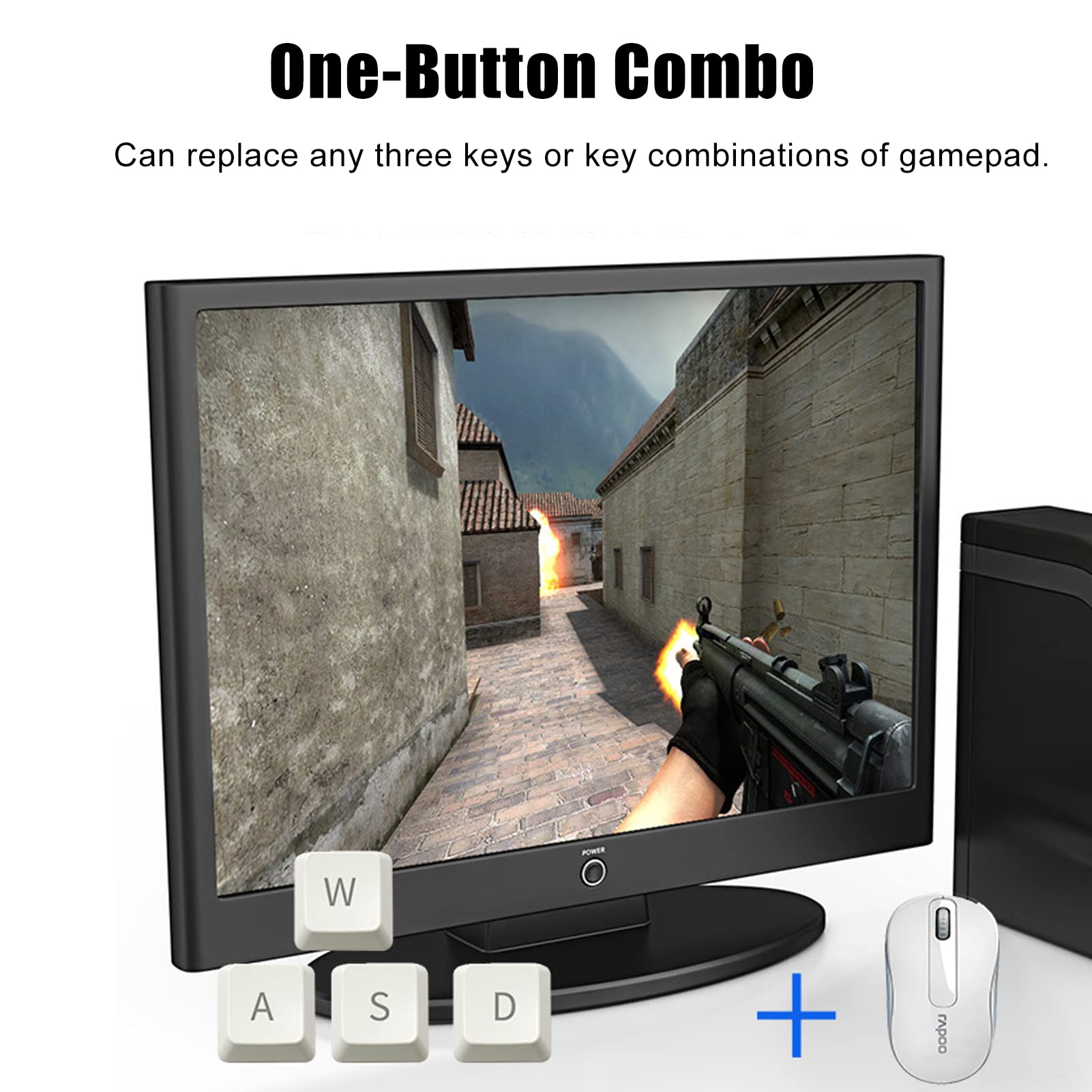 Yunseity Pedal de Interruptor de Pie Triple USB Pedal de Pie USB PC Interruptor de Pie Triple Teclado de Computadora Programable para Jugar, Photobooth, Hacer Zoom, Etc.