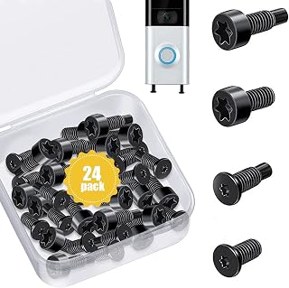 Ring Doorbell Screws, 4Set/24pcs Doorbell Replacement Security Screws T5,T16 Ring Doorbell Screws Compatible with Video Doorbell 2 and Pro, Video Doorbell Screws