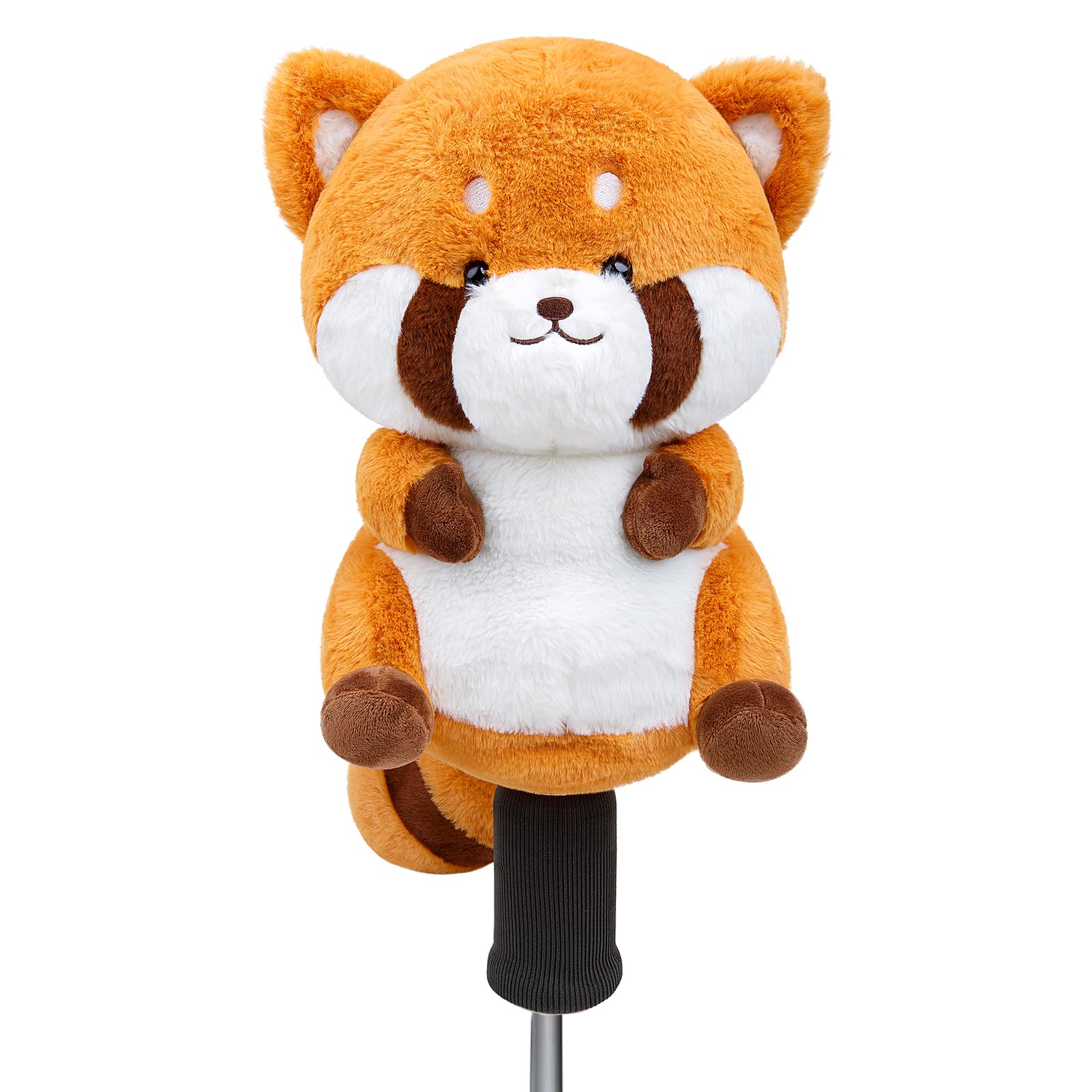 Cute Raccoon Golf Headcover, Animals Plush Golf Club Head Covers, Small Size Fits Hybird and Irons, Large Size Fits Standard 460cc Driver Head