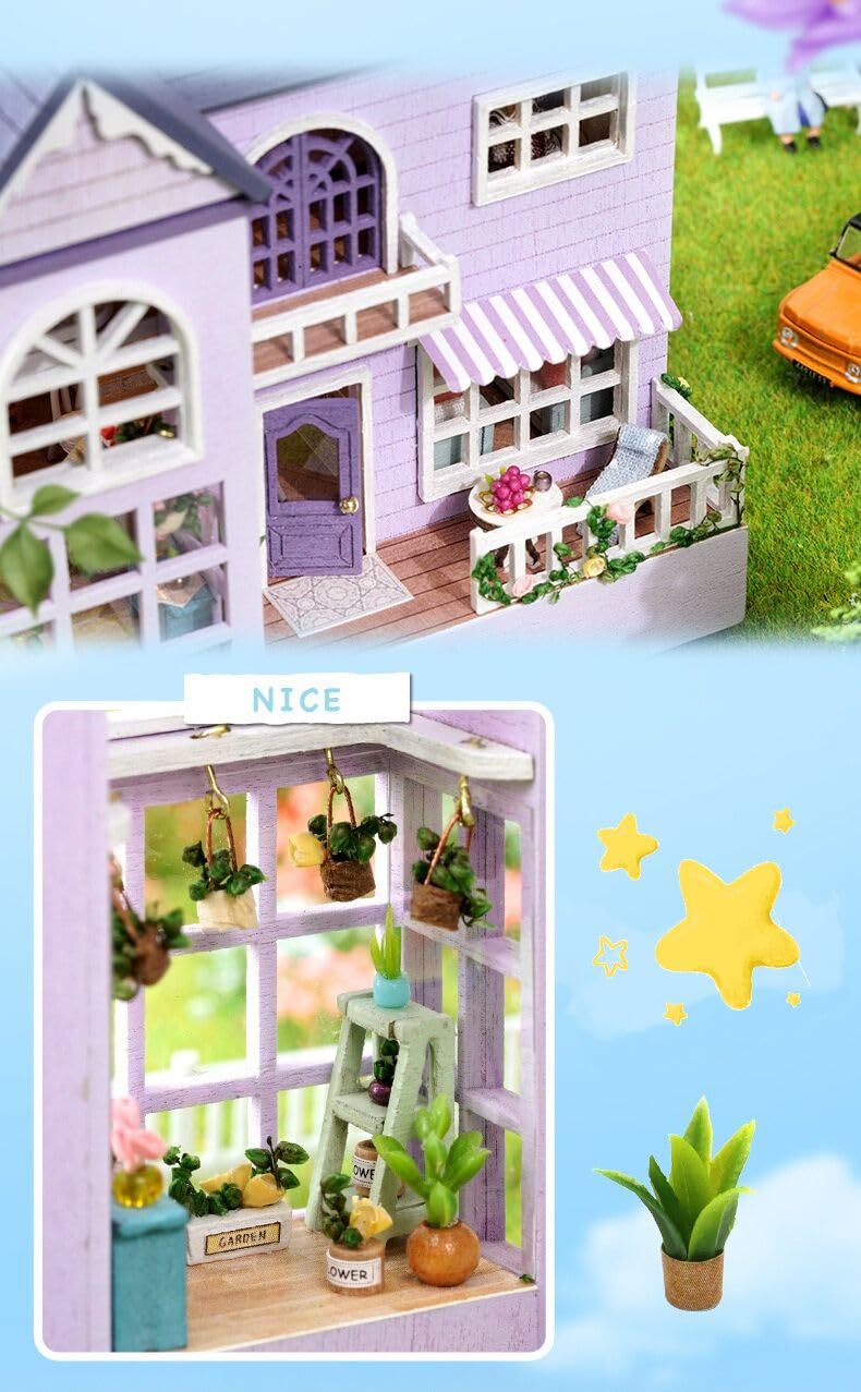 Amazon | Blue Giraffe DIY 木製 ミニチュアドール ハウスキット