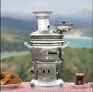Samovar Free Energy Water Heater TEAPOT NOT INCLUDED 4l /150 Oz Semaver Samavar Boat Camping Hiking Hunting Yachting Tea Kettle (4-LT)