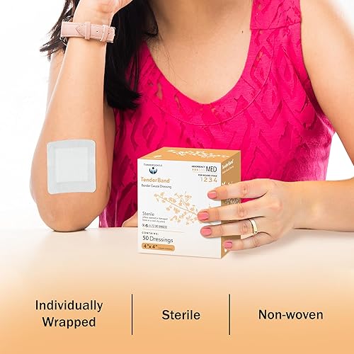 Miniatura 3 de Apósitos de Gasa con Borde de Isla 4x4-25 para Protección de Heridas - Buenos para Hospitales, Instalaciones Médicas, Kits de Primeros Auxilios y Más