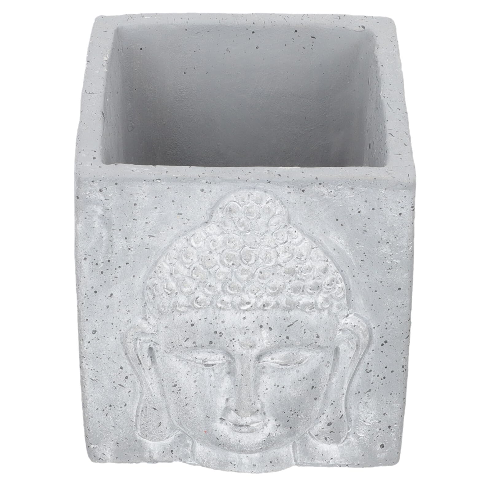Pot de fleurs tête de Bouddha jardinière en ciment pour succulentes et épiphytes