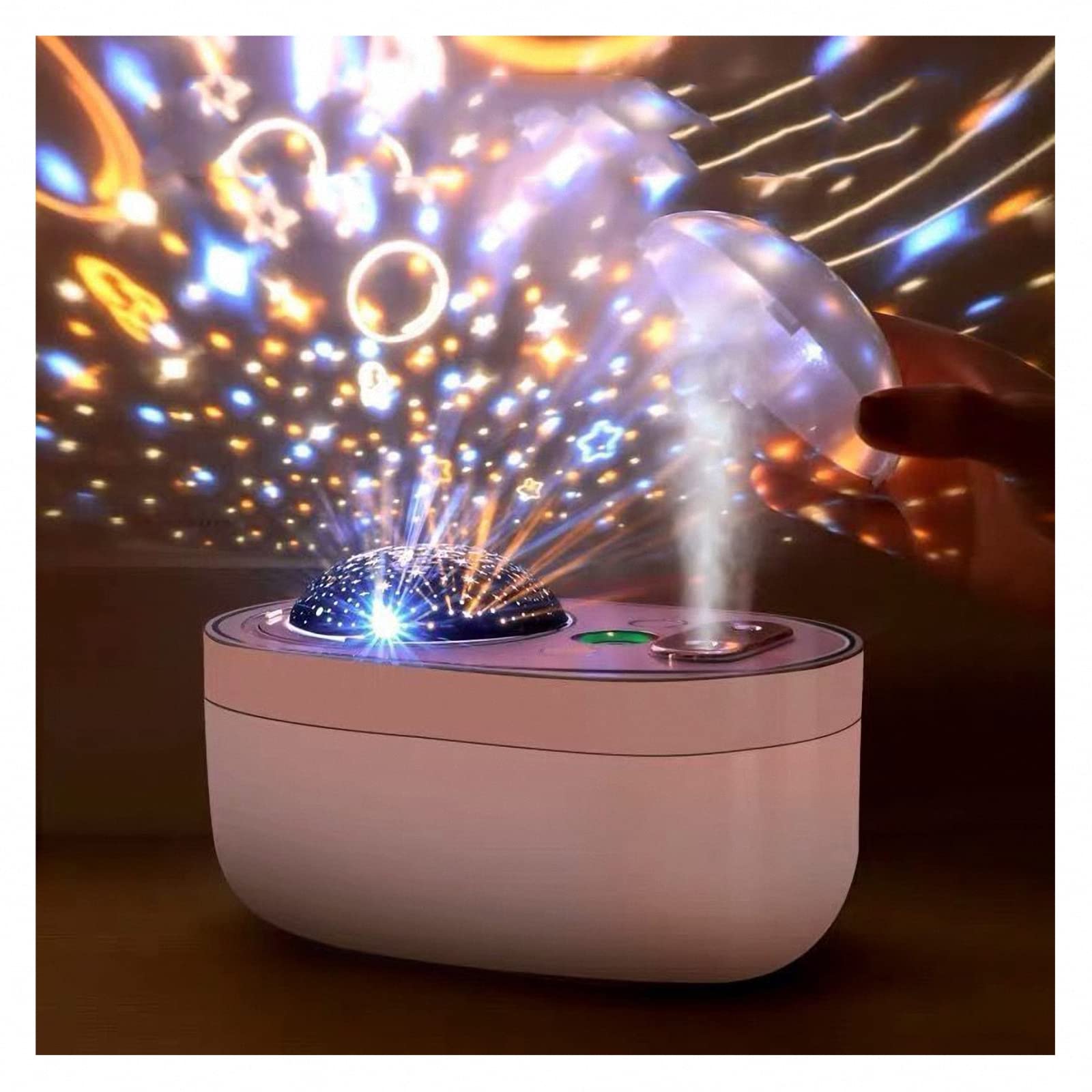 Humidificador de proyector de pulverización Dual, humidificador silencioso de pulverización de Gran tamaño para Oficina de Dormitorio USB, Regalo de Festival para niños