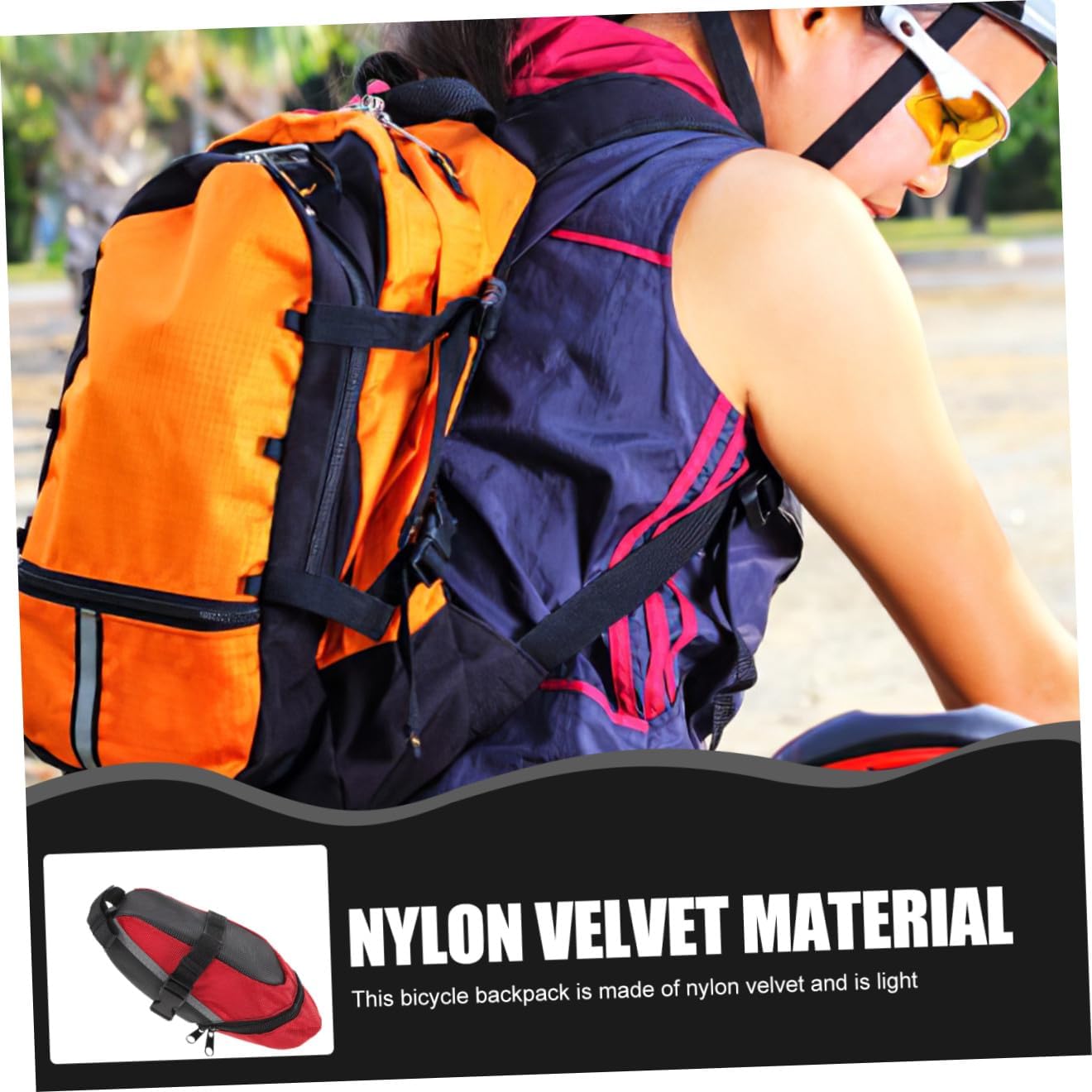 Mountain Bike Seat Pouch Saddle Bag under Seat Storage Zipper Large Capacity Cycling Backseat Pack for Outdoor Riding Equipment