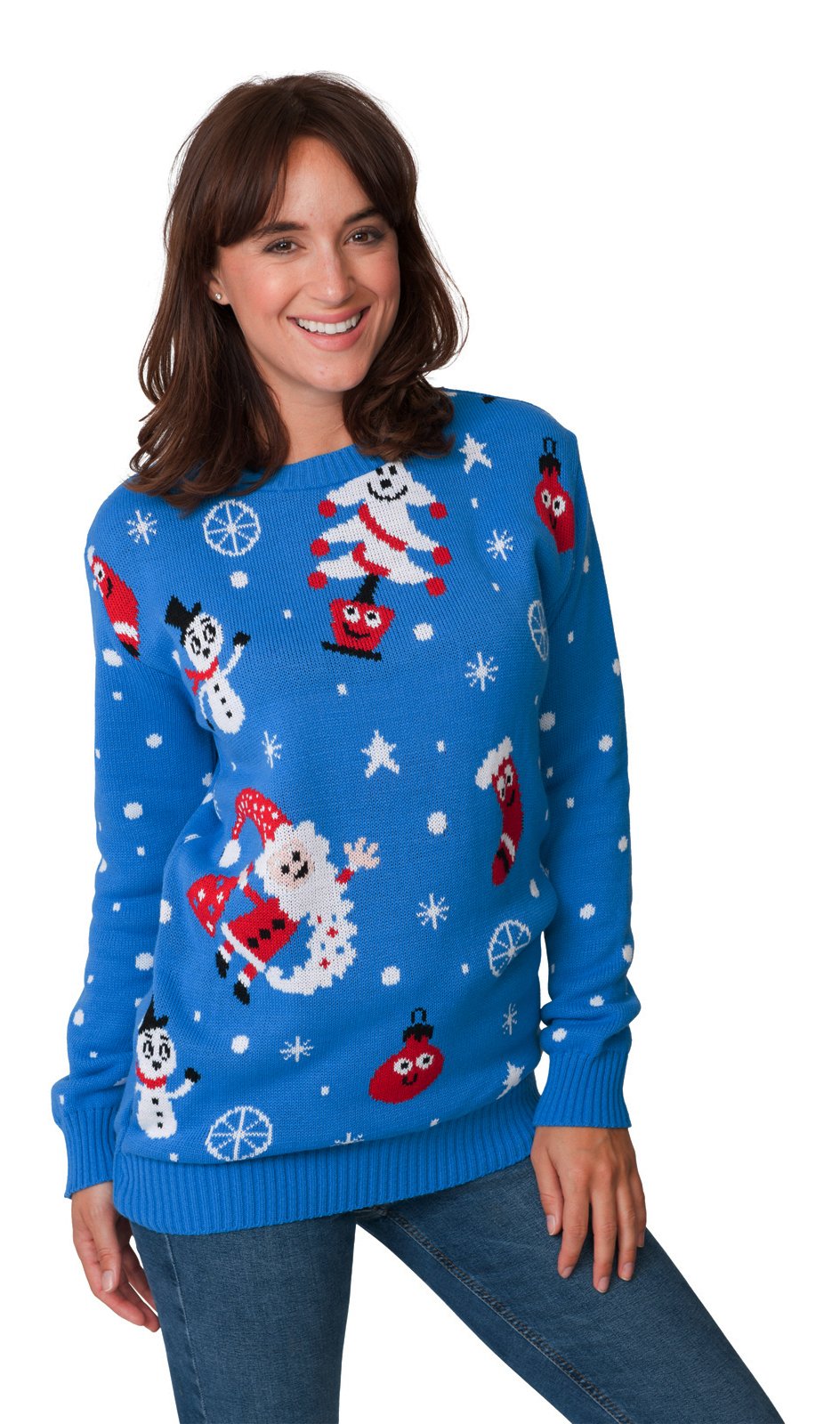 HSA Christmas Jumper Womens Ladies New Xmas Unisex Mens Novelty Retro  Fairisle Santa Party Sweater Jumpers Exclusively to Ltd SIZES