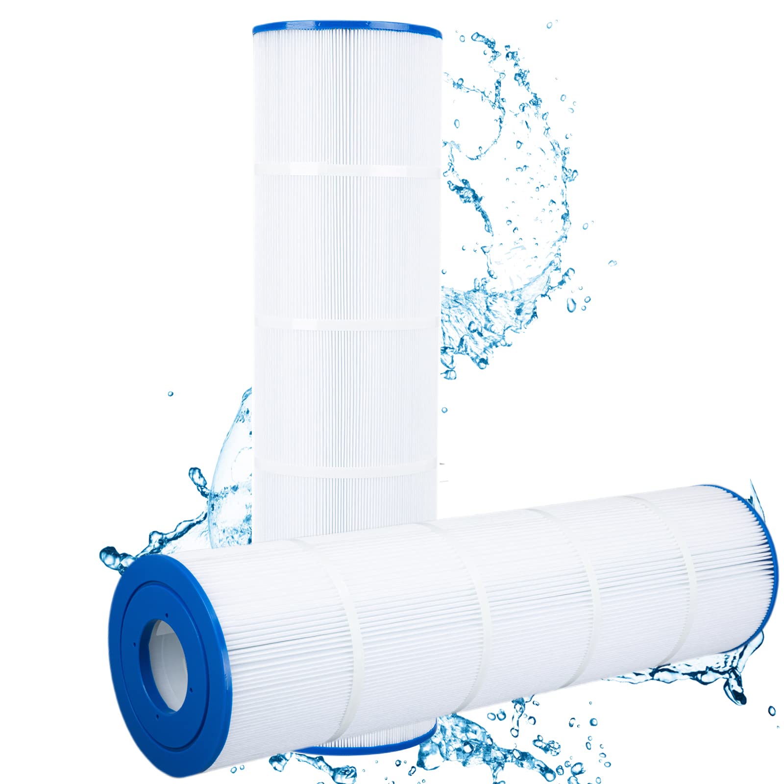 PCC105-PAK4 Pool Filter Compatible with Pleatco, Pentair CCP420, 178584, Unicel C-7471, 817-0106, Filbur FC-1977, Easy to Clean and Reuse, Advanced Filtration System for Long Life, 2 Pack