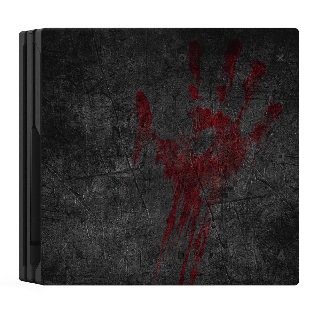 Hama Design-Skin „Undead“ für PlayStation 4 PRO (Folien-Set im Zombie-Design für PS4 PRO Konsole und 2 Controller, rückstandslos entfernbar) Designfolie, Gehäuse-Aufkleber