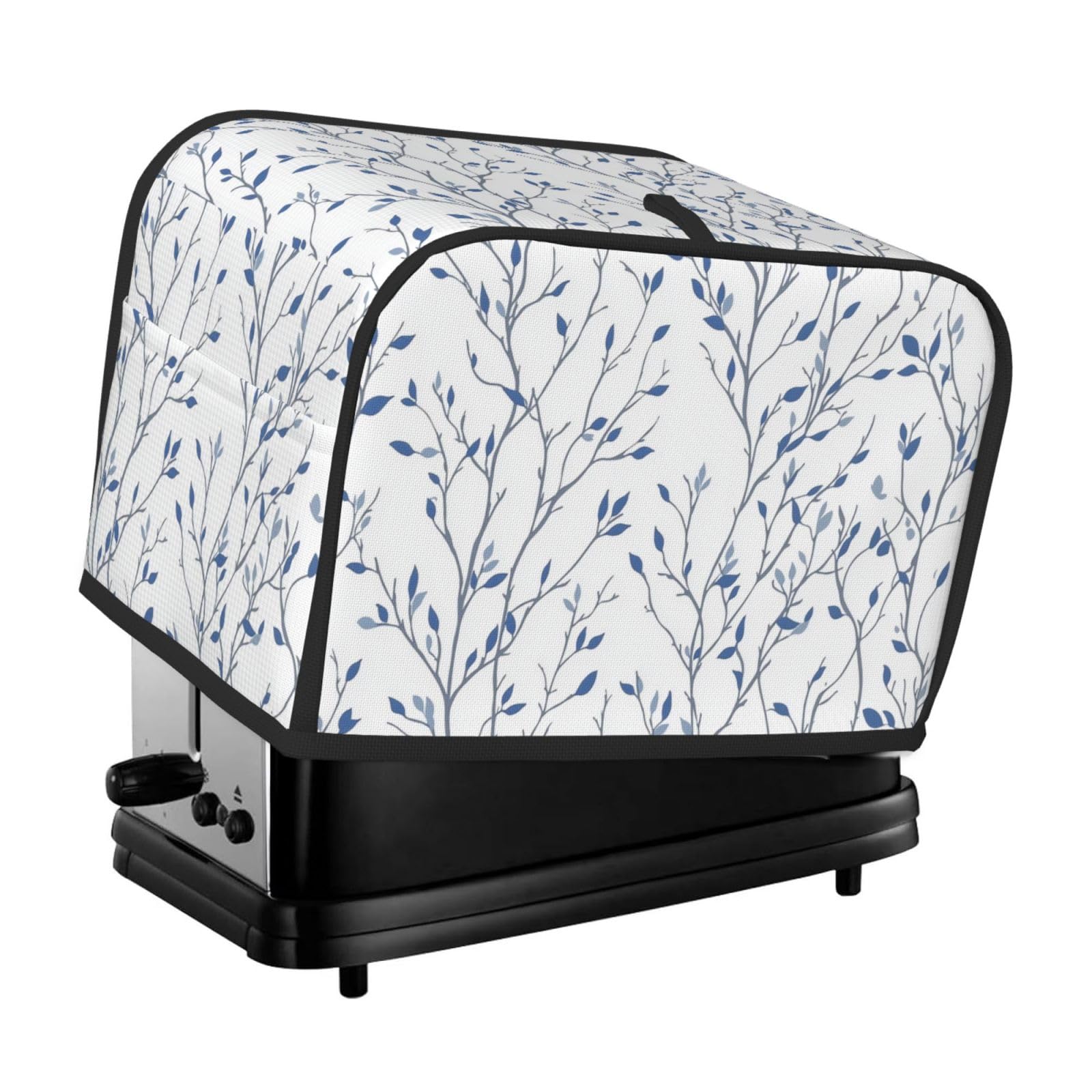 Minimalist Tree Branches Blue Toaster Cover 2 Slice Toaster Covers Bread Maker Cover Kitchen Small Appliance Covers Kitchen Accessories-image-9