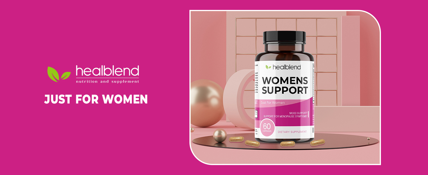 Women’s Support Complex Advanced Formula - Female Support Supplement for Hot Flashes, Night Sweats, Symptoms of Perimenopause and Menopause - Hormone Regulation Naturally - 60 Capsules