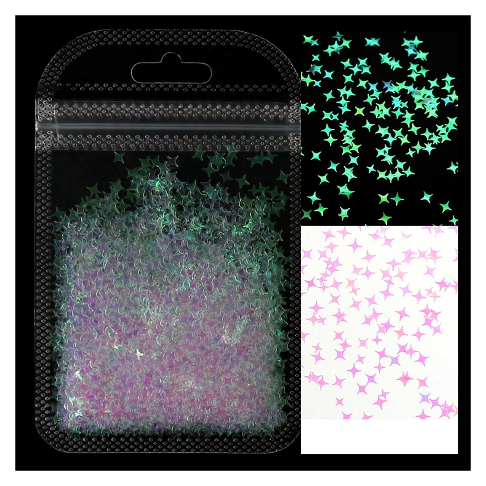 Holographic Nail Art Glitter Laser Star Butterfly AB 2g Decor Accessories