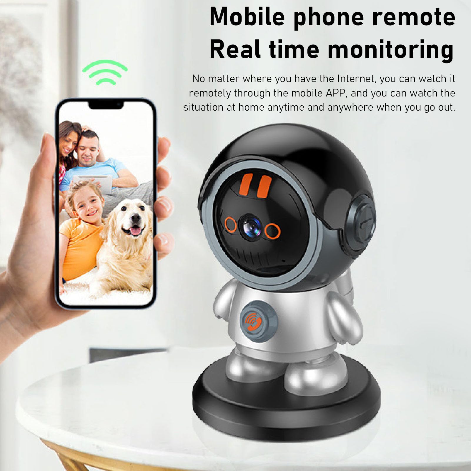 720P HD Home Security Camera, Wifi 2.4G Wireless Cameras With Motion Detection, 2 Way Audio
