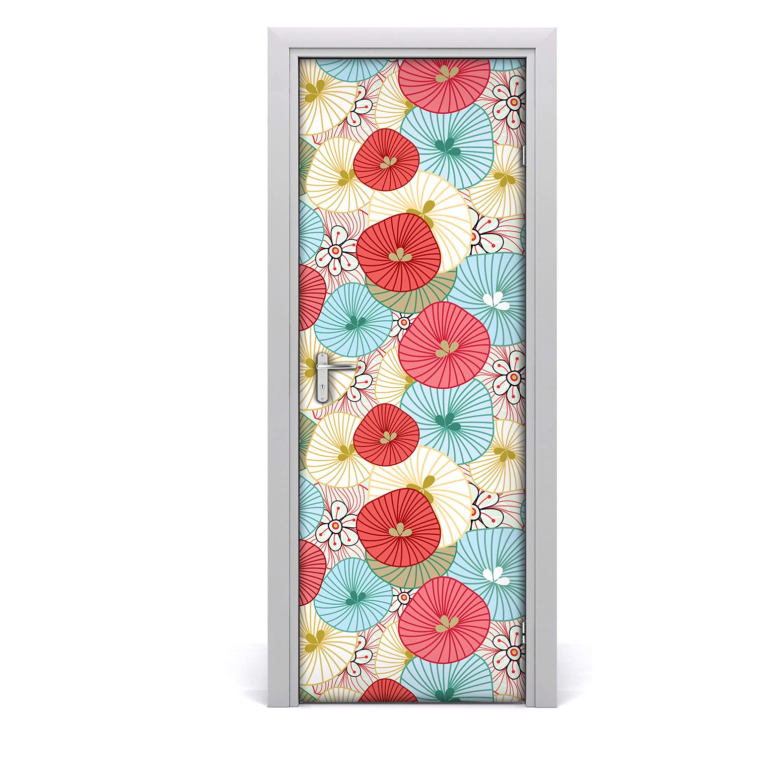 Autocollant de porte 70x200cm pour rénover facilement une porte abîmée sans peindre