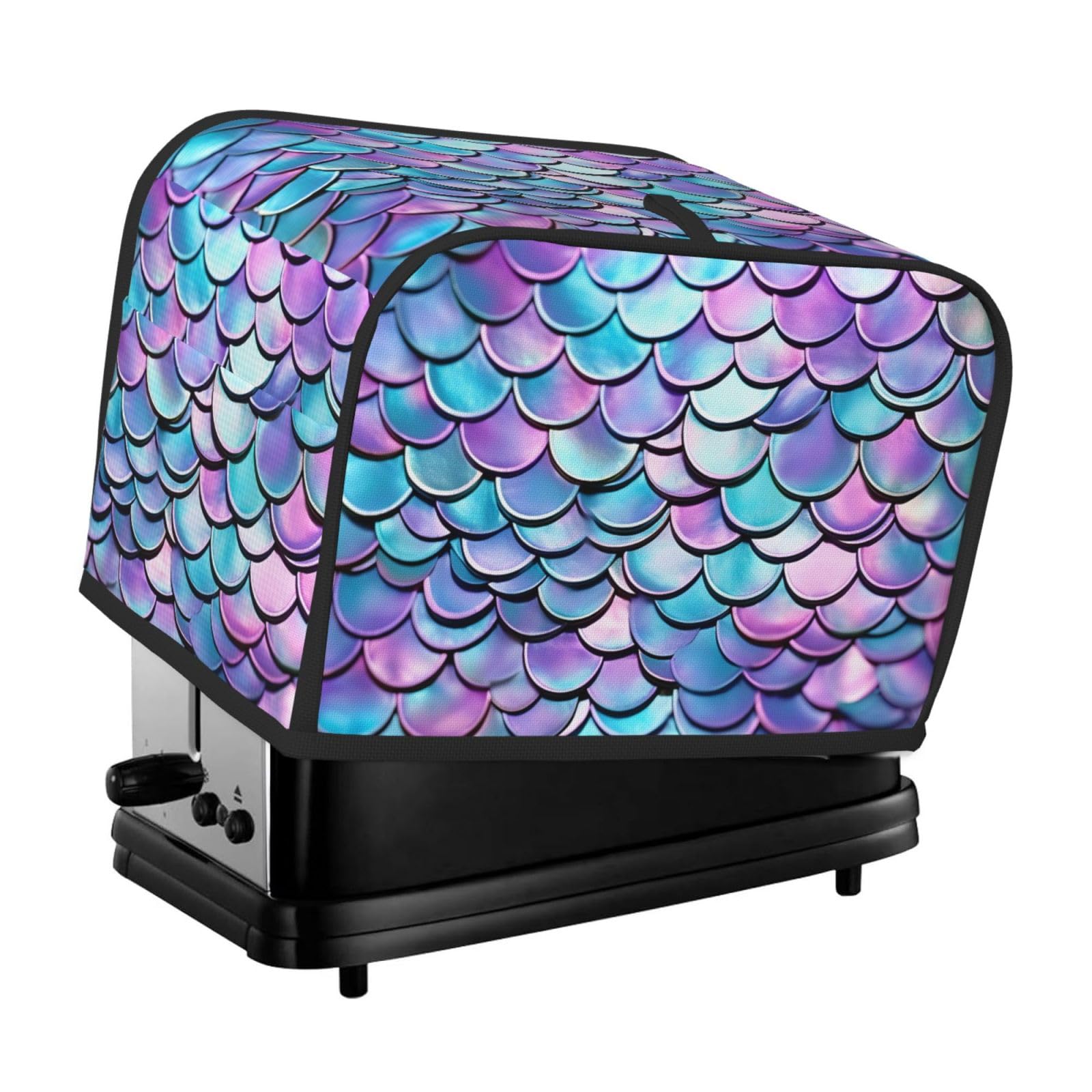 Toaster Covers 2 Slice Watercolor Mermaid Bread Machine Cover Quilted Toaster Dustproof Cover Washable Appliance Cover Bread Maker Protective For Kitchen Small Appliance