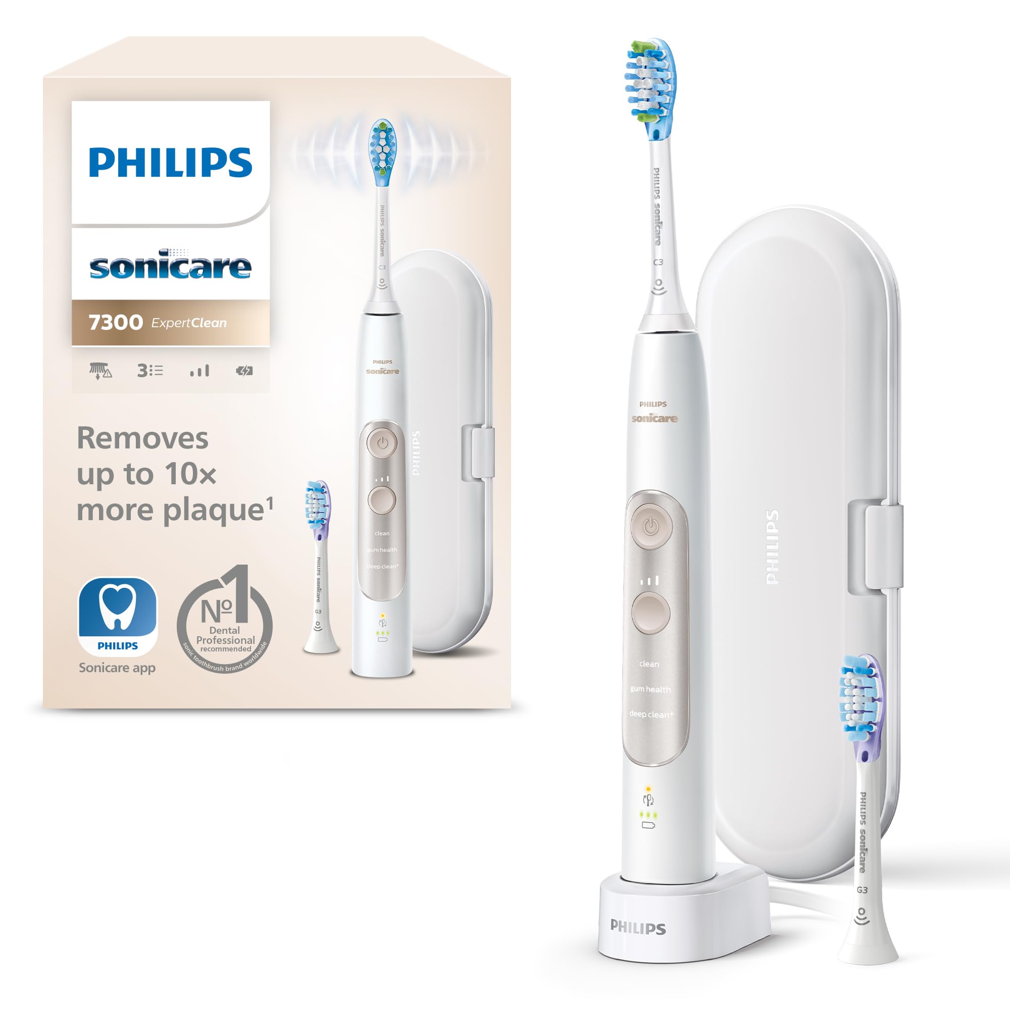 Philips Sonicare ExpertClean 7300, Brosse à dents électrique