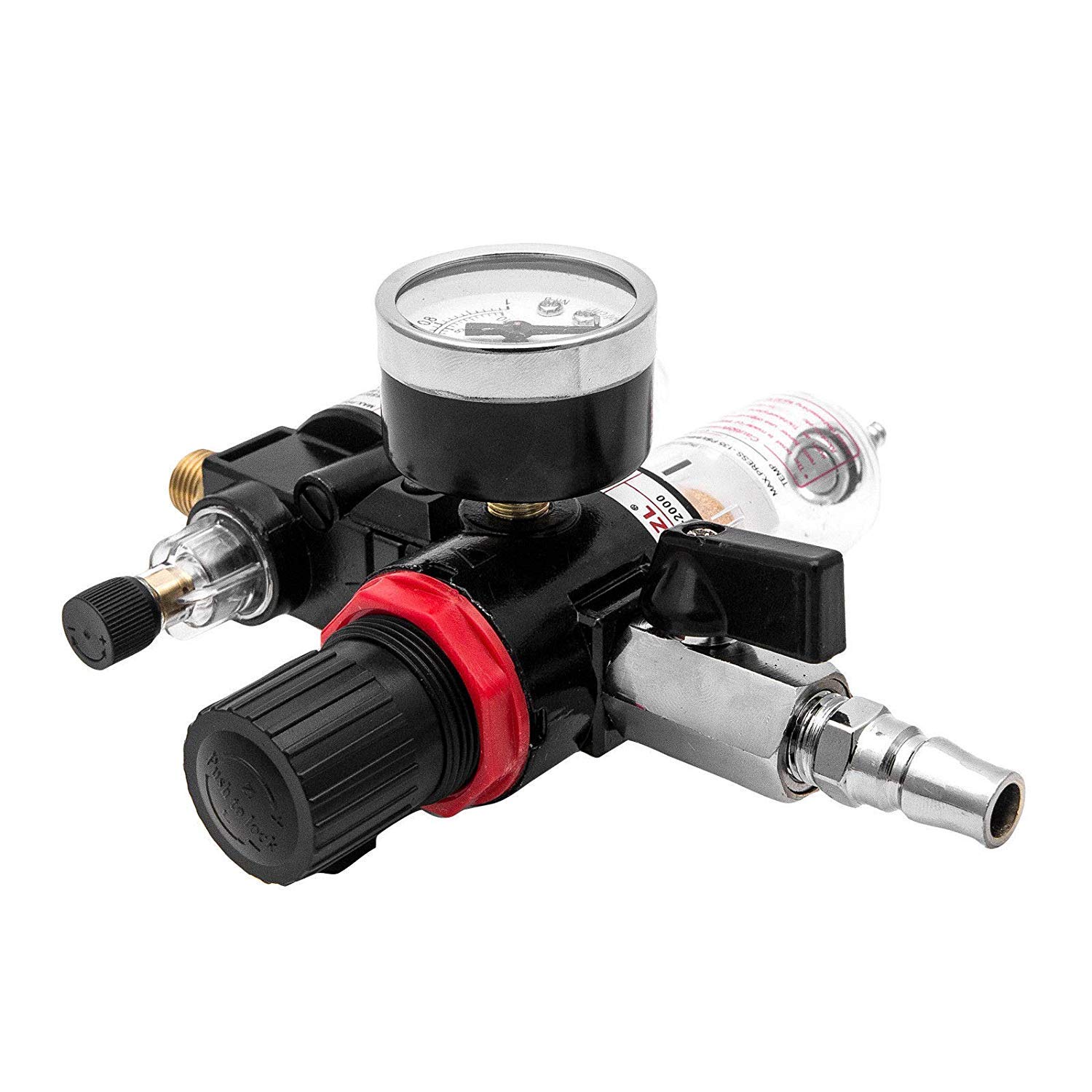 Régulateur de filtre à air BSP 6,35 mm - Compresseur HugeAuto - Filtre à air - Siphon à eau - Outils pneumatiques - Lubrificateur d'huile - Type 2