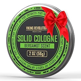 Viking Revolution Coffee Whiskey Mens Solid Cologne Men 2 Oz - Solid Perfume with Coffee and Whiskey Scent for Men - Mens Travel Cologne Wax (1 pack, 2 Oz)