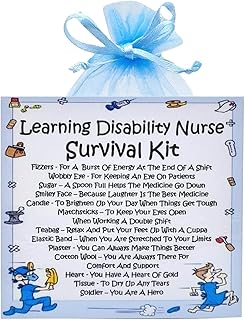 Learning Disability Nurse Survival Kit ~ Fun Novelty Gift & Greetings Card Alternative | Birthday Present | Thank You | Learning Disability Nurse Gift | Unique Secret Santa Gift Idea
