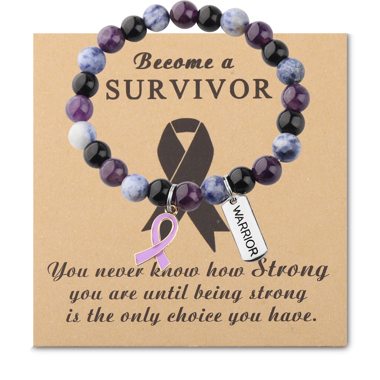 Gzrlyf Esophagus Cancer Support Bracelet Pancreatic Cancer Gift Esophagus Awareness Bracelet Stomach Warrior Jewelry Gift