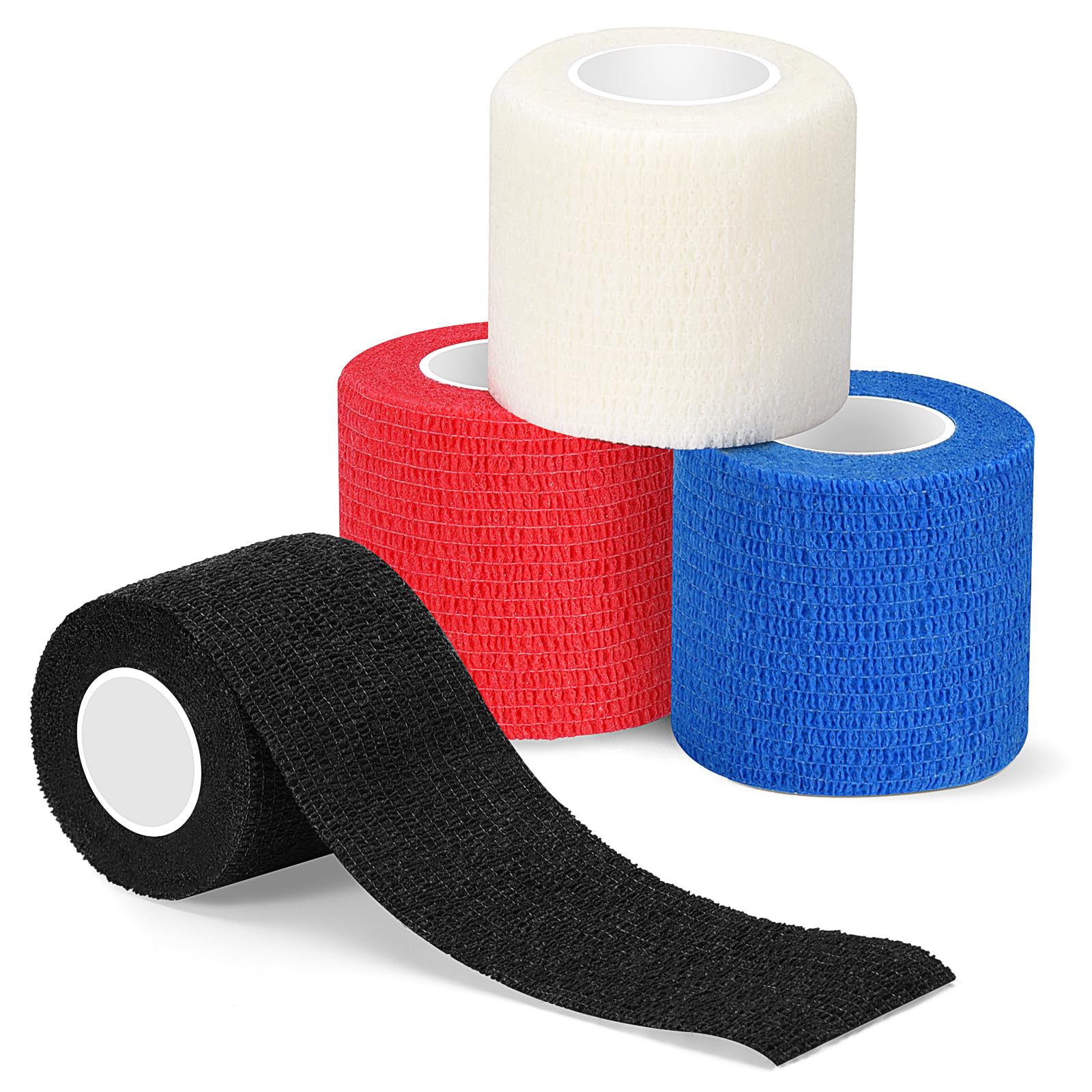 SEADESKY Self Adhesive Bandage Dog Pet Vet Wrap 5cm x 4.5m 4 Rolls