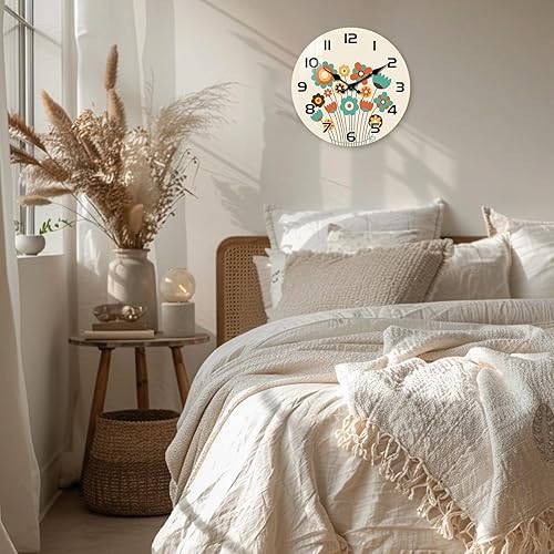 Miniatura 3 de Relojes de pared bohemios grandes para decoración de sala de estar, relojes de pared de cocina de 16 pulgadas, funciona con pilas, reloj de pared
