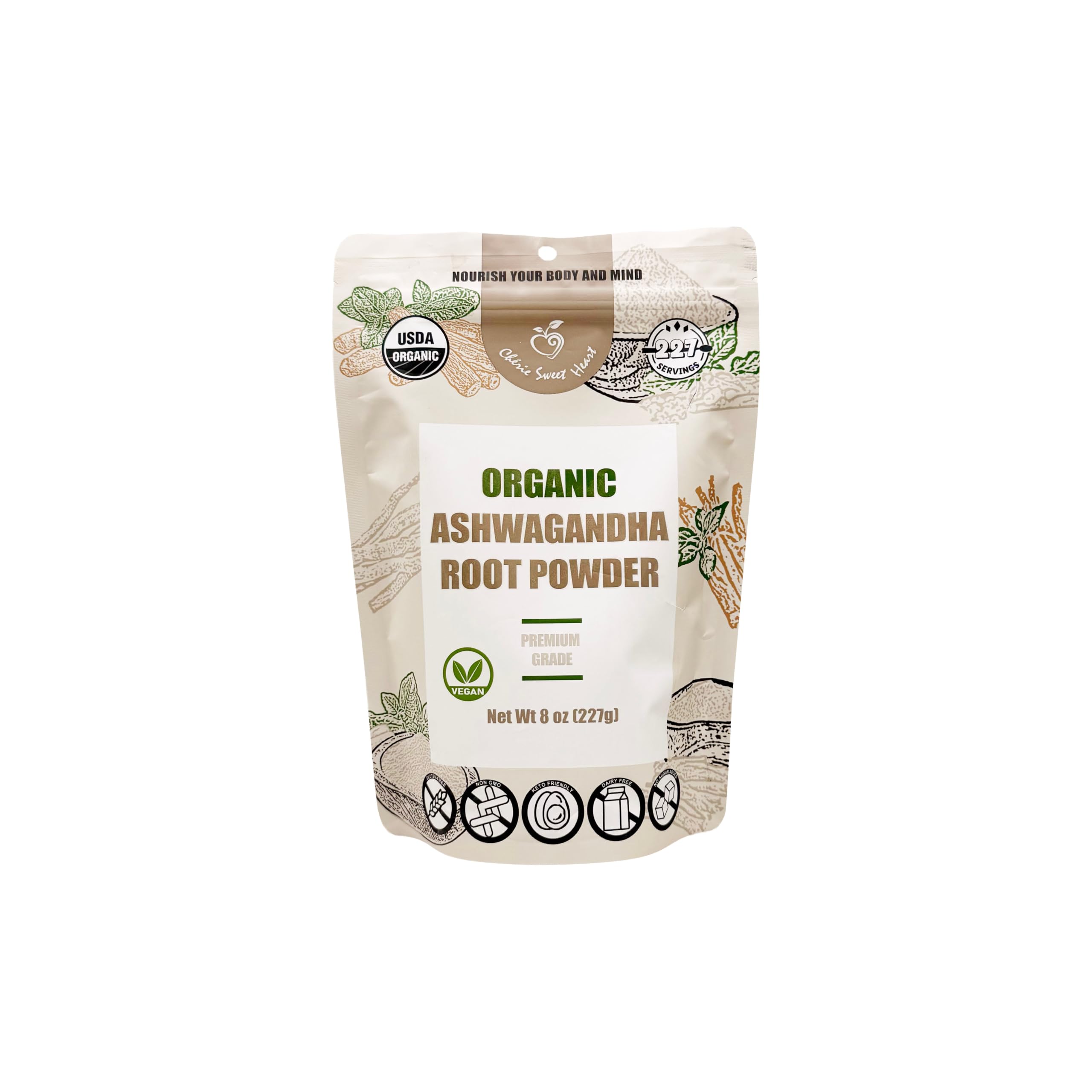 Amazon.com: Cherie Sweet Heart Organic Ashwagandha Root Powder