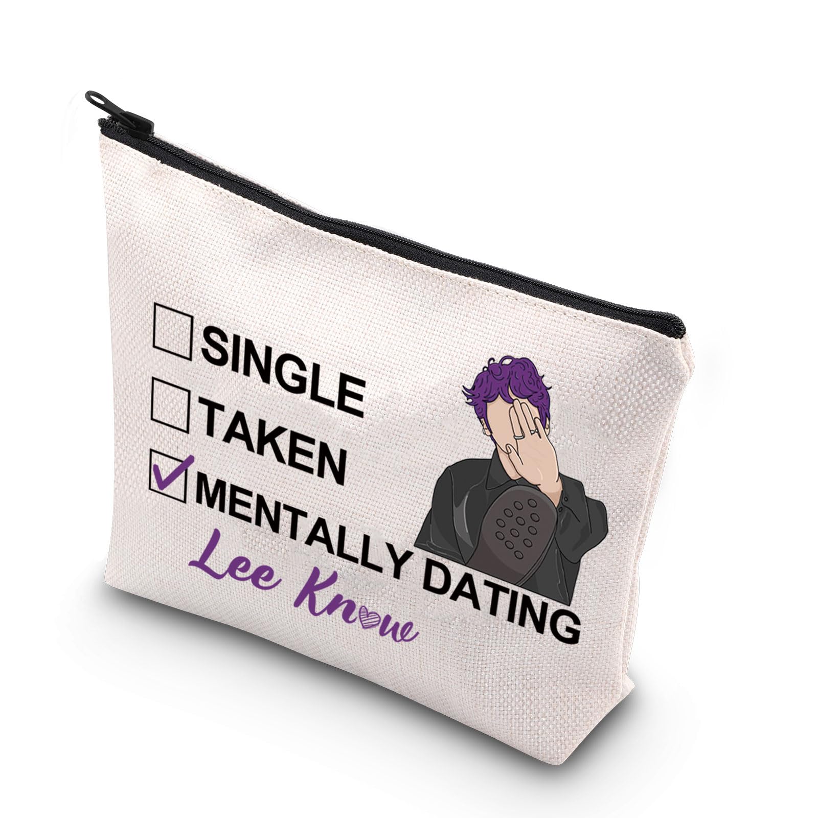 JNIAP Stay Lee Makeup Bag Lee Leebit Gifts Single Taken Mentally Dating With Lee Gifts Stay Member Gifts (WITH LEE mb)