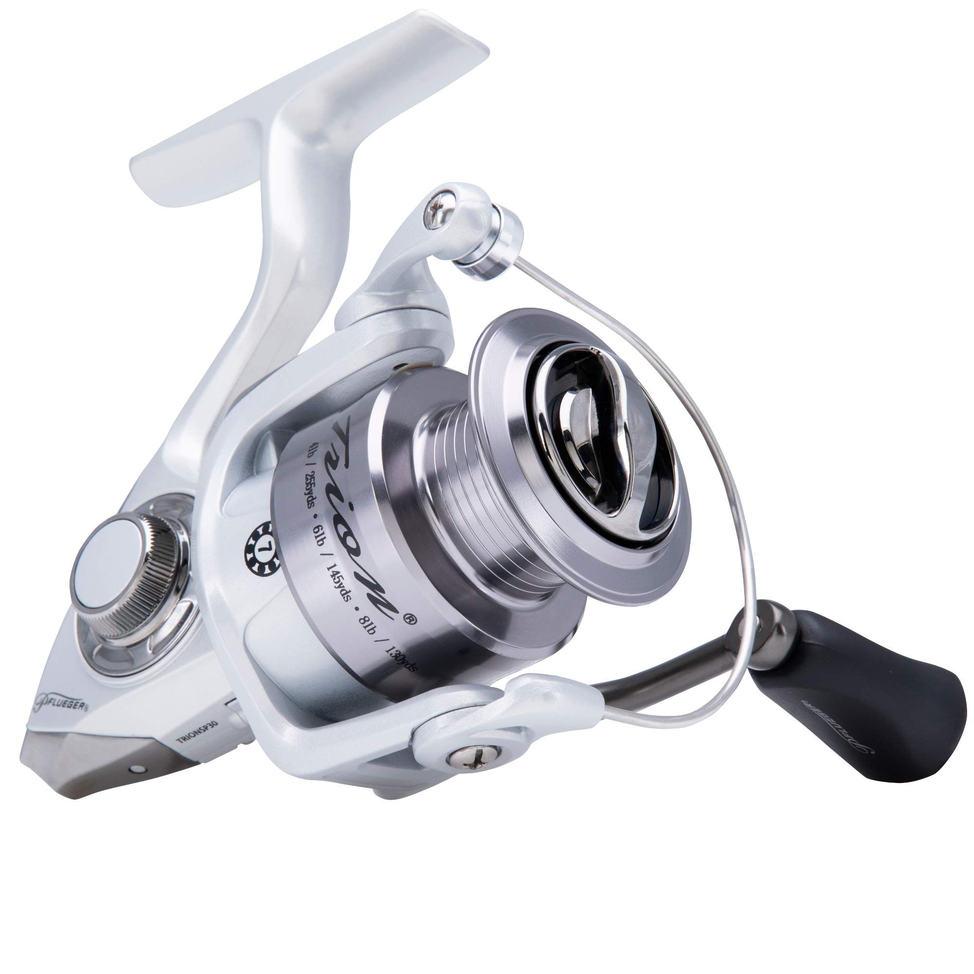 Pflueger Trion Spinning Reel, Size 20 Fishing Reel, Right/Left Handle Position, Graphite Body and Rotor, Corrosion-Resistant, Aluminum Spool