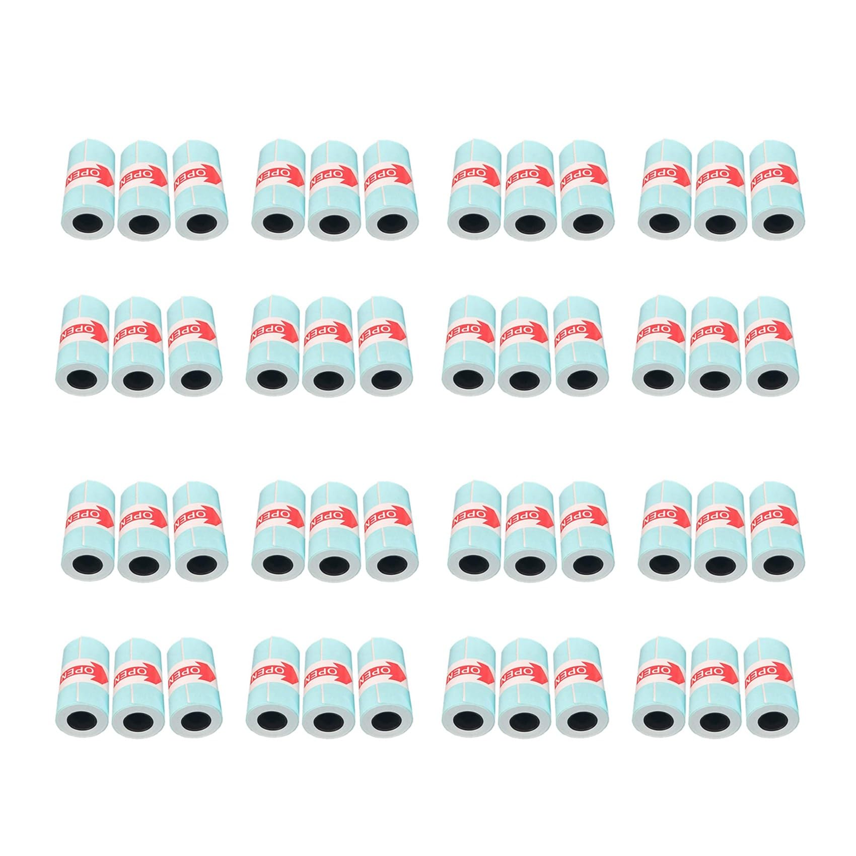 48 Rotoli Adesivo Carta Termica 57mm x 30mm Stampante Termica Autoadesiva per Stampante Ricevuta POS Registratore di Cassa