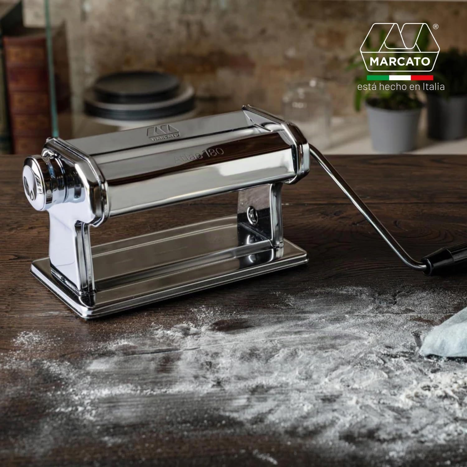 Marcato Atlas Roller 180 Máquina manual para elaborar pasta fresca