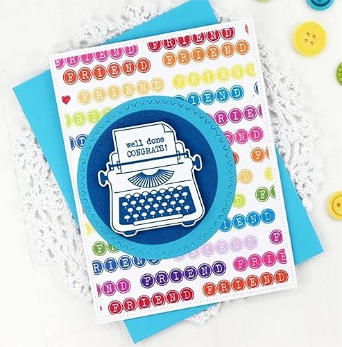 Miniatura 5 de Juegos de sellos y troqueles transparentes para impresora para hacer tarjetas, plantillas de corte de metal para álbumes de recortes, álbum de