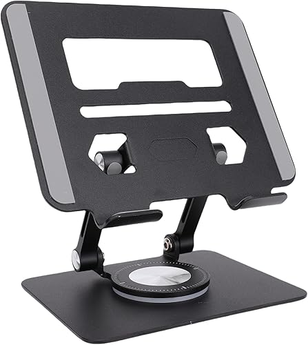 Miniatura 5 de POCREATION Adjustable Tablet Stand Tablet Holder with 360 Rotating Base & Foldable Design for 5.8 to 12.9 Inch EReaders (Black)