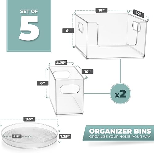 Miniatura 3 de Sorbus Juego de organizador de lavandería, 2 cubos grandes apilables con parte delantera abierta, 2 cubos de almacenamiento estrechos apilables, 1