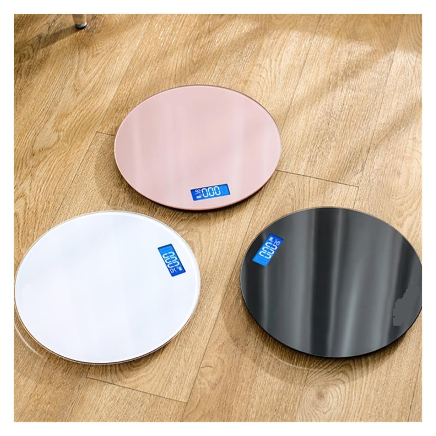 Balanza Báscula de baño de 28CM de diámetro, balanza Digital de alta precisión para personas, báscula corporal con Base antideslizante Alta precisión