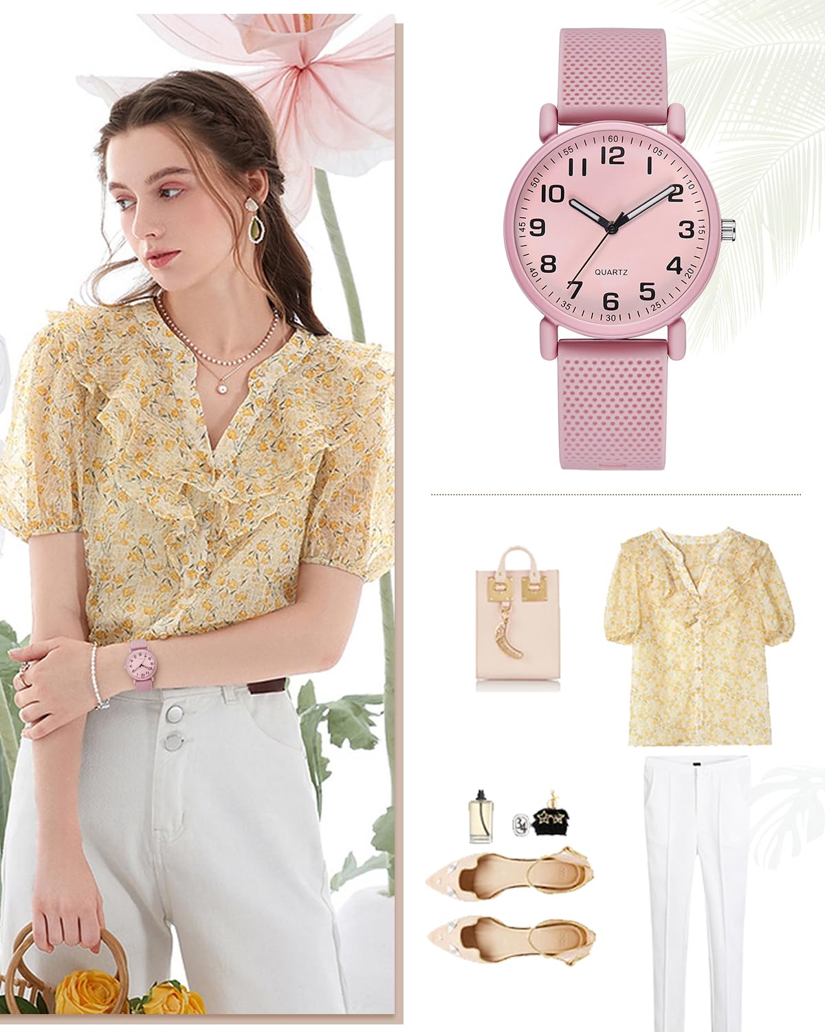 CIVO Reloj Mujer Analogico Minimalistas: Impermeable Goma Casual Cuarzo - Deportivo Moda Clasico Regalo Relojes Pulsera Mujer