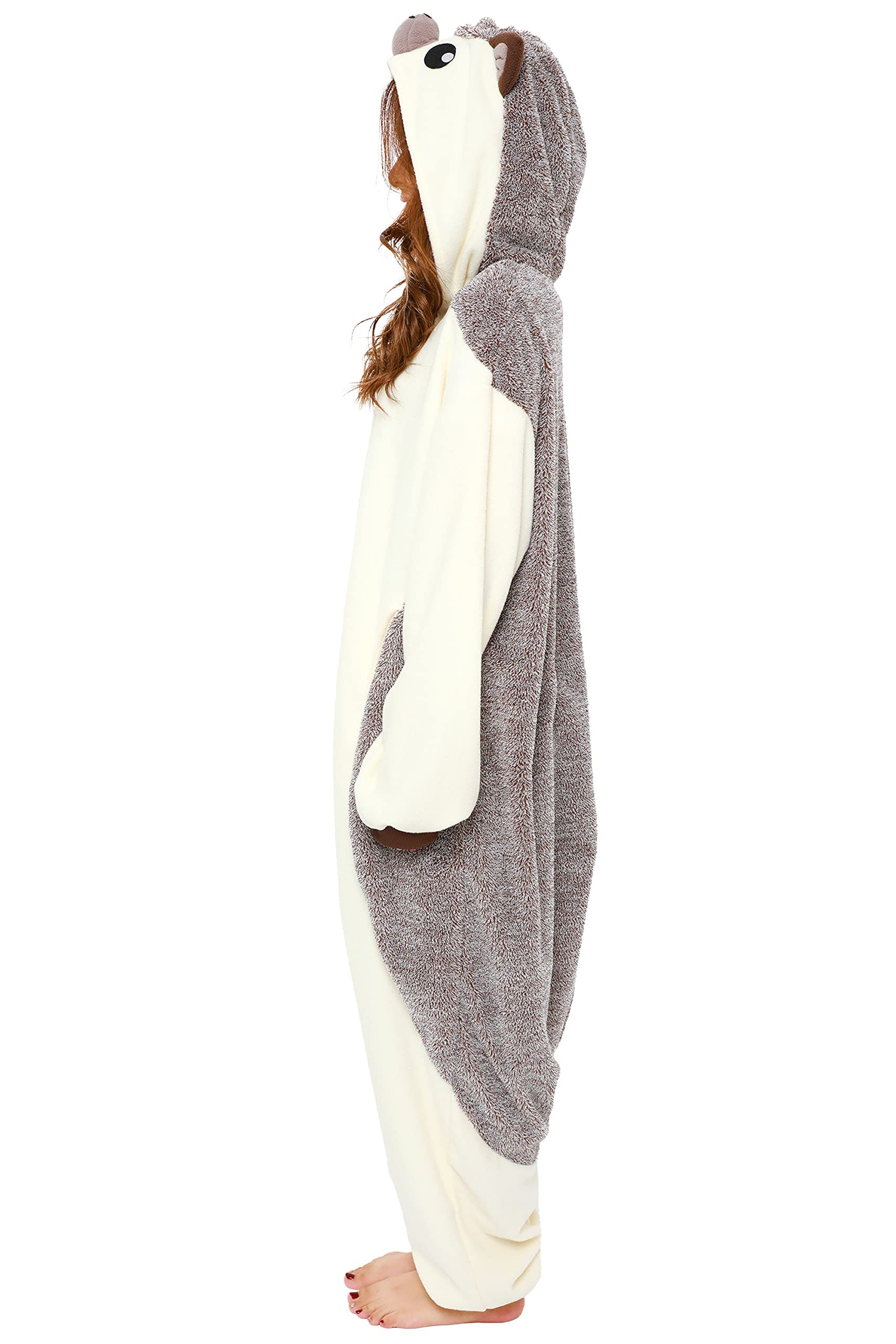 SAZAC Disfraz de erizo Kigurumi - Mono enterizo de Halloween