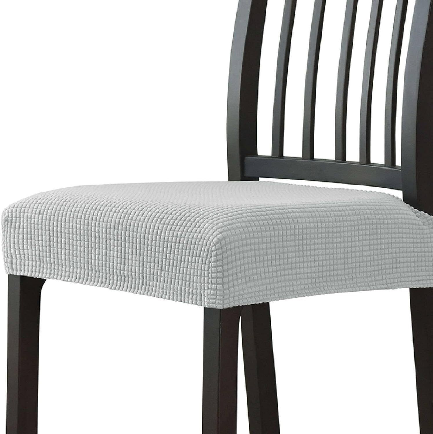 NMVAWIPT Chair Seat Covers, Jacquard Stretchable Removable Washable Slipcovers For Kitchen, Universal Fit(34#,6pcs)
