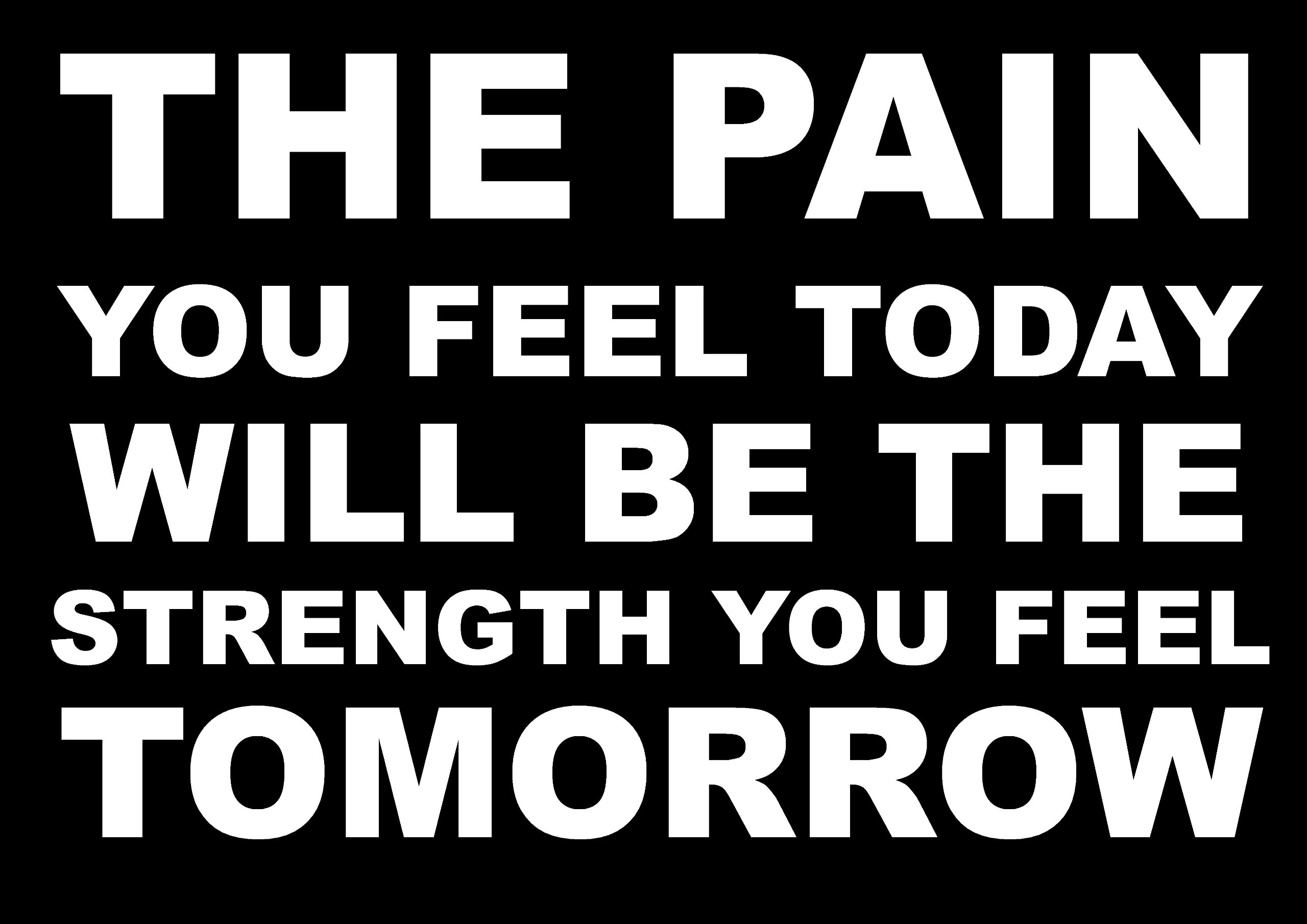 Inspirational Motivational Quote Sign Poster Print Picture(THE PAIN YOU FEEL TODAY) SPORTS,LIFE,BOXING, CYCLING, ATHLETICS, BODYBUILDING, TRIATHLON,BASKETBALL, FOOTBALL, RUGBY, SWIMMING, MARTIAL ARTS ETC ETC