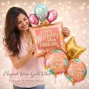 Propsicle Rose Gold Birthday Balloons for princess Women Party Decoration gallery image