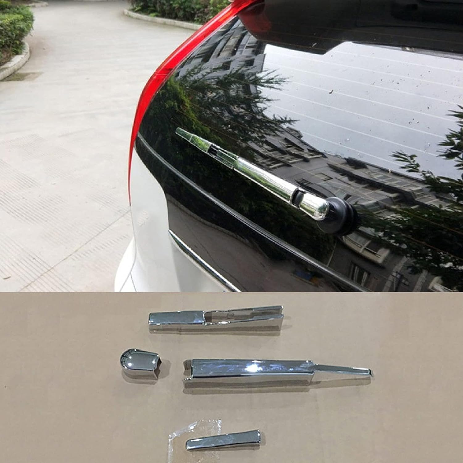 for Honda for CR-V CRV 2012-2016, Auto Part Car Rear Wiper Windscreen Cover Trim ABS Chrome Tail Glass Wiper Window Frame