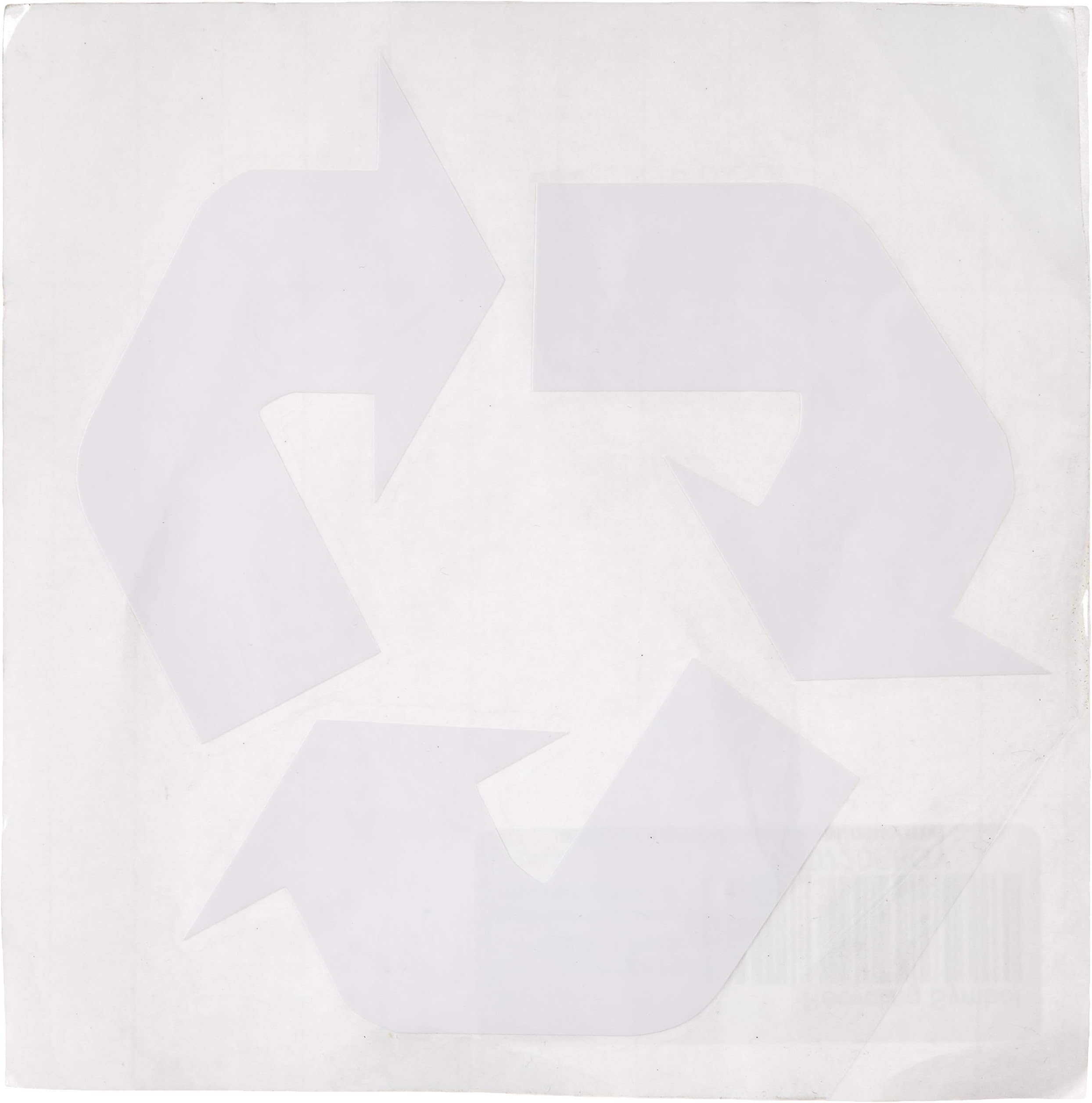 Recycling Symbol Black Vinyl Cut-Out Sticker 4.5" - Notebook, Laptop, IPAD, Window, Wall, CAR, Truck, Motorcycle, Trash CAN, Garbage CAN (4.5 Inch, Black)