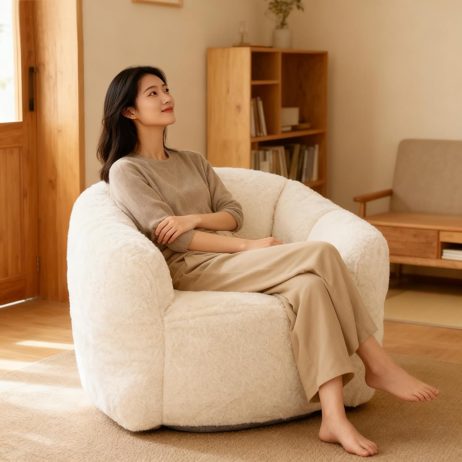 Amazon｜Bogese home ふわふわソファ 北欧風 おしゃれ フリース
