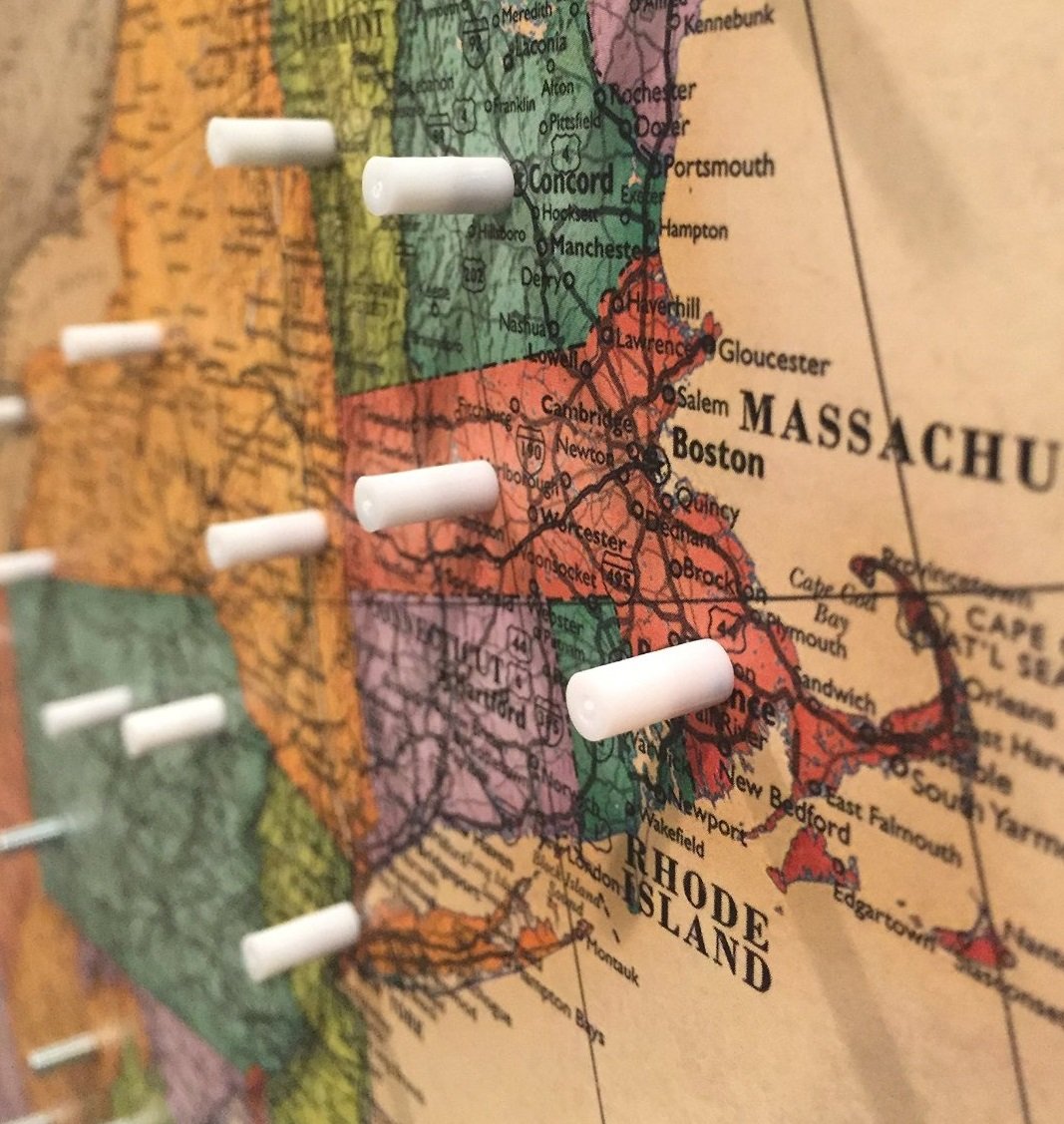 Buy Small Cylinder PushPin Colorful Pins for Fridge, Office